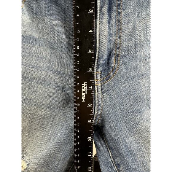 KanCan LA Distressed Skinny Jeans Women’s Size 11/29 Cropped Ankle Blue GUC Flaw - Picture 15 of 16